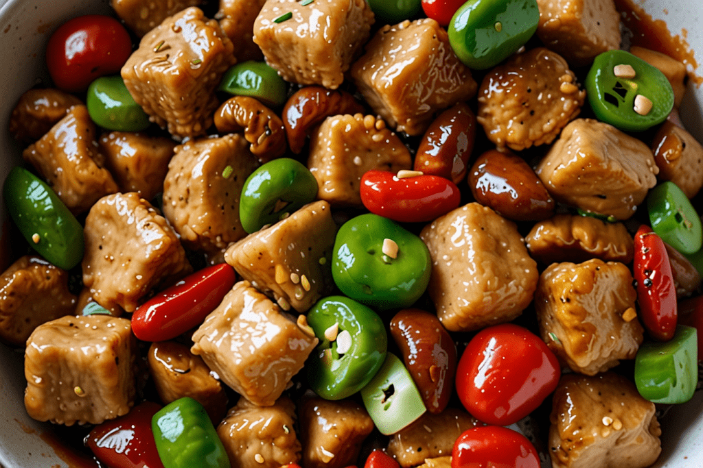 Vegan Kung Pao Chicken​ Recipe